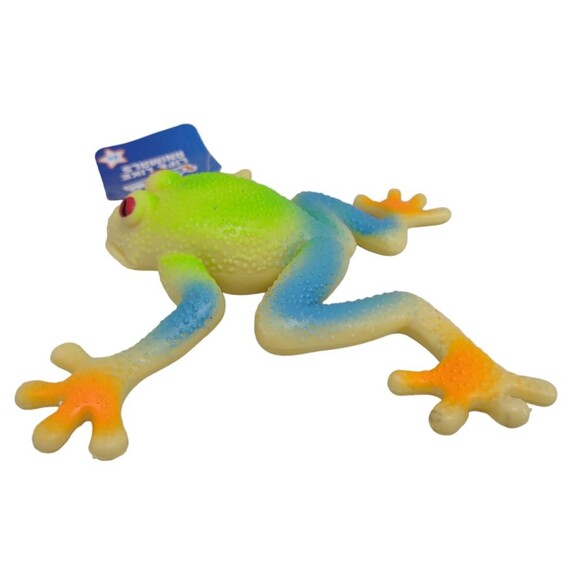 Frog Toad Life-Like Realistic Squishy Stretchable Figure Squeeze Toy Squeezable - Picture 3 of 16